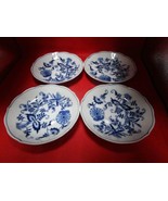 Blue Danube Germany blue onion 4 dishes saucer 5 1/2&quot; - $60.93 CAD