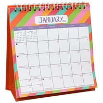 Desk Calendar for Year 2022 with Easel Back Stands, Desktop Calendar, De... - £5.28 GBP