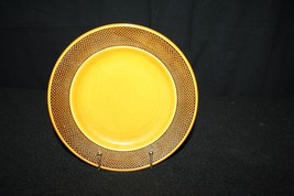 Vtg Harmony House Aurora Ironstone 8&quot; Salad Bread Plate Brown Holiday Table Decor - £15.76 GBP