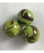 NEW Lot of 3 Marbles 25mm Grasshopper 118245 House of Marbles Green Brown - £5.53 GBP