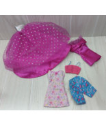 Barbie clothes lot Party Dazzle Magenta Outfit Dress + sundress capris t... - £15.76 GBP