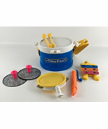 Fisher Price Marching Band Musical Instrument Lot Drum Tambourine Vintag... - $67.60 CAD