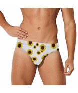 Mondxflaur Sunflowers Swim Briefs Sexy Swimming Trunks Quick Dry Soft At... - $374.21 MXN