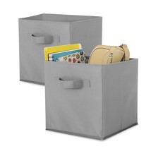 Whitmor, Gray, Collapsible Cubes, Set of 2 - £16.77 GBP