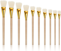 10 Pieces Gilding Brush Gold Leaf Paint Brush Goat Hair Duster Gold Paint Brush  - £11.18 GBP