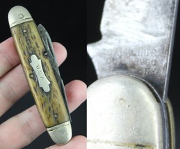 antique pocket knife Camillus NY USA camping 4 blade can openers bone 1930-1940 - $99.99