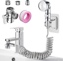 Roscid Sink Faucet Sprayer Attachment Set, Kitchen Bathroom, Faucet Not Included - £26.37 GBP