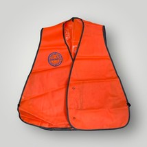 Blaze Orange Vinyl Hunting Vest w/ Pennsylvania Game Commission Patch Si... - £35.70 GBP
