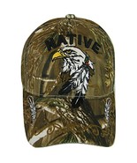 Native Pride Eagle Adjustable Baseball Cap with Feathers and Swirls (Hun... - £12.73 GBP