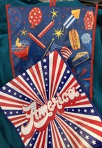 America &amp; July 4th Tote Shopping 2 Bags Usa Flag Bag Dar Legacy Democrat Gop New - £8.91 GBP