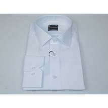 Men's Shirt By CASILA Turkey Cotton Blend Long Sleeves 502020-05 White Textured image 4
