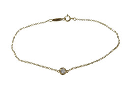 Tiffany&amp;Co. Elsa Peretti Yellow Gold Diamonds by the Yard Bracelet - $780.00