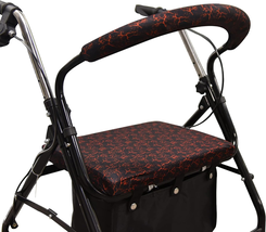 Unisex Rollator Walker Seat and Backrest Rollbar Covers Universal Soft R... - $668.39 MXN