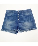 Mossimo Denim Women High Rise Shorts Blue Size 8 Power Stretch Cut Off B... - $9.80