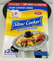 Home Select Slow Cooker Liners Big Chef 3 Pckgs 3Liners Each BPA FREE 3-6.5 Qt - £7.72 GBP