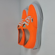 Vans Authentic Canvas Skate Sneaker Shoes Neon Orange Size 5 womens - $29.96