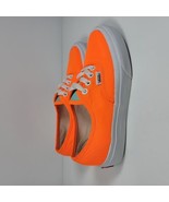 Vans Authentic Canvas Skate Sneaker Shoes Neon Orange Size 5 womens - £23.56 GBP