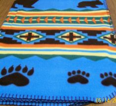 Soft Fleece Blanket, Bear Blanket, Aztec Blanket, Child, Teen, Baby - $18.00