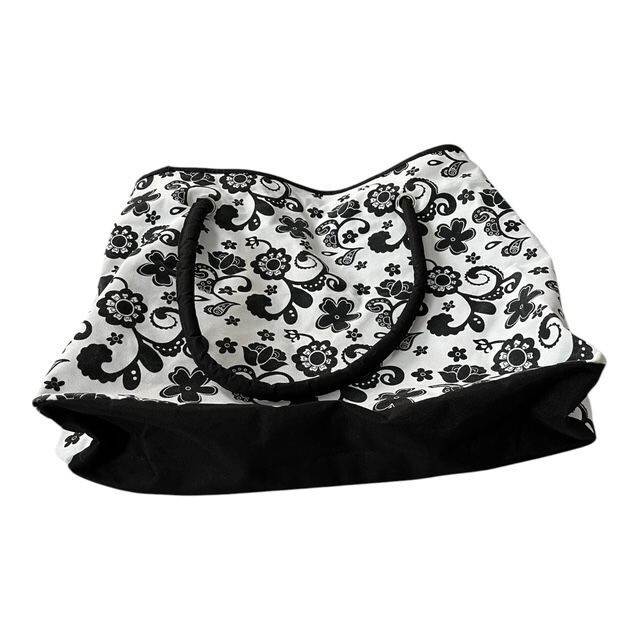 Leenie American Studio Large Black and White Paisley Tote Bag – Canvas 2010s Item image 5