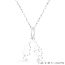Baby Boy &amp; Girl Motherhood Celebration 23mmx15mm Pendant in .925 Sterlin... - $13.06+