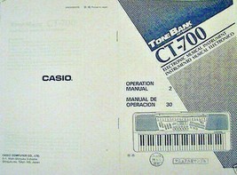 User&#39;s Operating Owner&#39;s Manual for Casio CT-700 Advanced Tone Bank Keyboard. - £9.33 GBP