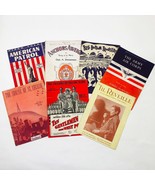 Vintage Sheet Music World War II Patriotic Set of 7 &quot;American Patrol&quot; Pl... - $413.66 MXN
