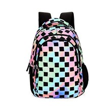 School Bag for Girls, 17 inch Backpack for Women, 3 Zips Water Resistant Stylish - £21.99 GBP