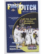 2010 Charlotte Stone Crabes Opening Day Program signed - $276.24 MXN