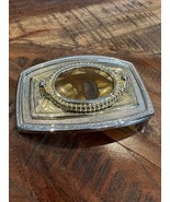 Western Belt Buckle with Large Natural Picture Jasper Stone Square - $40.62 CAD