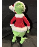 Vintage 1998 Hallmark Grinch Plush Santa Suit Dr. Seuss Christmas Stuffe... - $27.28 CAD