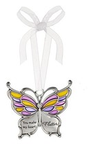 Ganz Butterfly Wishes Colored Ornament - You make my heart Flutter - $7.79