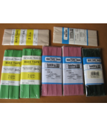 Bias Tape 7 packs, Assorted Widths, Green, Rose, Beige - NOS Belding Cor... - $7.96