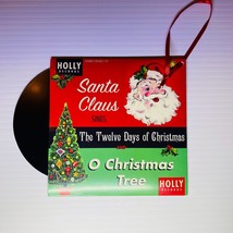 Christmas Ornament Record LP Music RAZ Imports Holly Records Twelve Days Of - £15.82 GBP