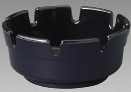1 3/4&quot; Deep Area ASHTRAY Black 4&quot; rOund phenolic bar table cigarette GES... - $343.93 MXN