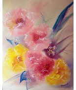 Original 8x10 Floral Canvas Wall Art 07 -: rdoward fine art - £14.96 GBP