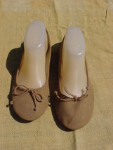 FADED GLORY Ballerina Slippers,USA Size 9;Bronze Color;Nicole Style;#252... - £7.98 GBP