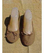 FADED GLORY Ballerina Slippers,USA Size 9;Bronze Color;Nicole Style;#252... - $9.99