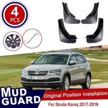 4pcs for Skoda Karoq 2017 2018 2019 Mudflaps Mud Flaps Flap Splash Guards Muuard - £96.10 GBP