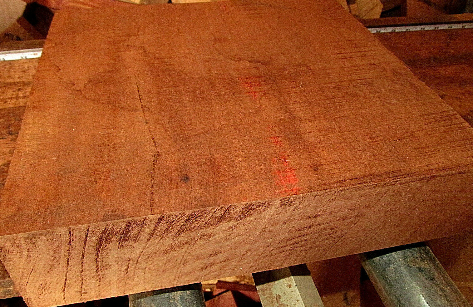 Primary image for EXOTIC KILN DRIED AFRICAN MAHOGANY PLATTER BLANKS LUMBER WOOD 16" X 16" X 2"