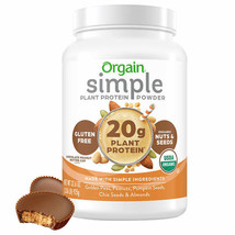 Orgain USDA Organic Simple Plant Protein Powder, Chocolate Peanut Butter Cup, 32 - £39.28 GBP