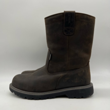 Wolverine Floorhand Work Safety Boots Men&#39;s 12M Brown Leather ASTM F2413-18 - £36.54 GBP