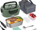 Electric Lunch Box Food Heater, 2 In 1 Portable Heated Lunch Box For Car... - $42.99