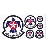 United Staes Air Force THUNDERBIRDS Sheet of 5 Stickers/Decals  - €13,03 EUR