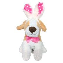 Dan Dee Easter Bunny Ears Spring Puppy Dog Bow Plush Stuffed Animal 2019 10" - £17.90 GBP