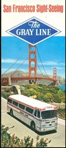 SAN FRANCISCO Gray Line Sight-Seeing Tour prices (1968) 14page fold-out ... - $9.89