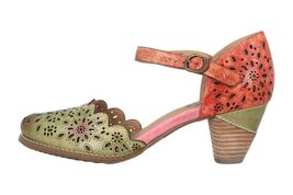 New L&#39;Artiste Spring Step Parchetta 36 5.5 hand-painted Slingback Sandal... - $2,021.35 MXN