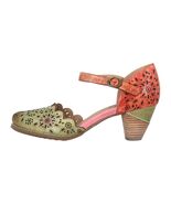 New L&#39;Artiste Spring Step Parchetta 36 5.5 hand-painted Slingback Sandal... - $2,004.05 MXN