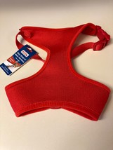 Medium RED Step In No Pull Dog Harness Adjustable No Choke 11-18 lbs Mesh Nylon - £12.11 GBP
