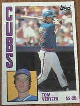 Tom Veryzer, Cubs,  1984  #117 Topps Baseball Card - GDC CONDITION - £2.32 GBP