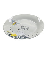 Royal Norfolk Bee Happy 7.5”Stoneware Appetizer Salad Saucer Plates. NEW - $26.61